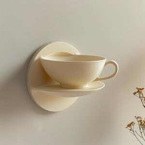 3D Printed Teacup Wall Shelf