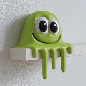 3D Printed Slime Monster Shelf Sitter
