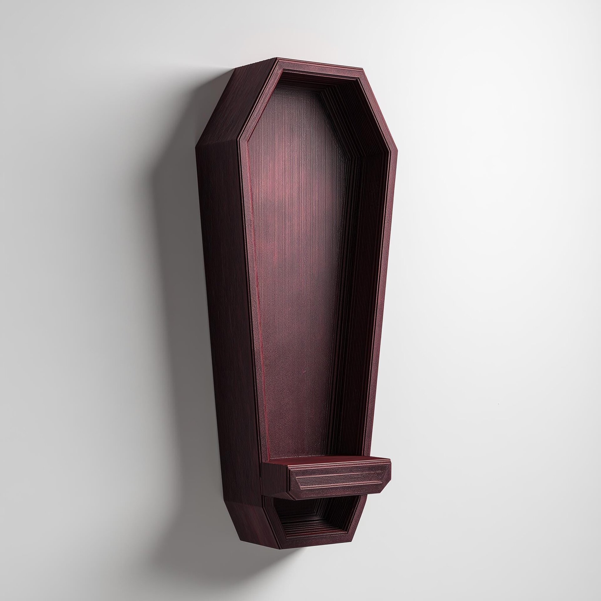 3D Printed Coffin Niche Wall Shelf