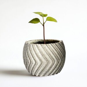 3D Printed Zig Zag Planter Cover