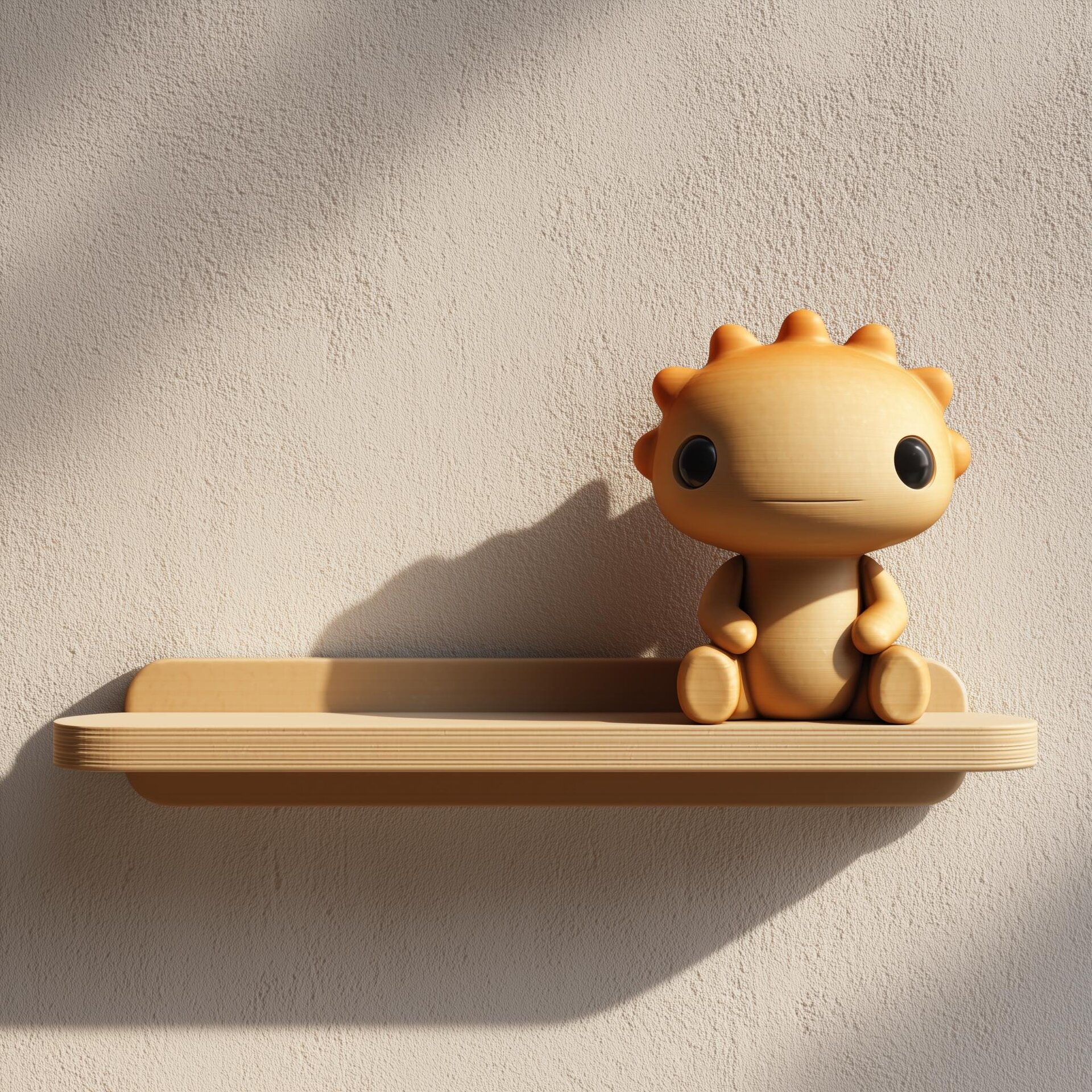 3D Printed Sun Critter Wall Shelf