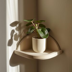 3D Printed Minimal Corner Wall Shelf