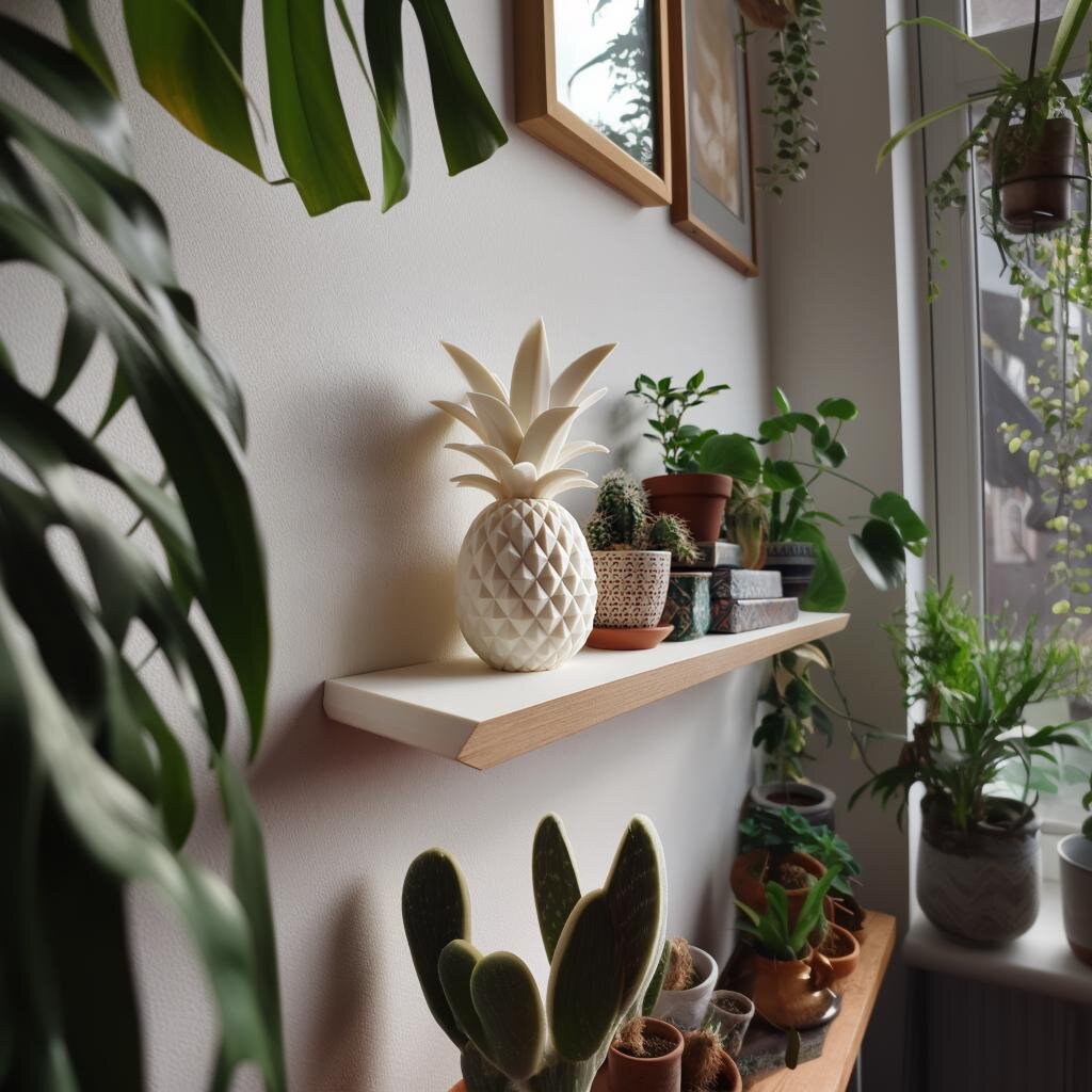 3D Printed Geometric Pineapple Memorial Urn