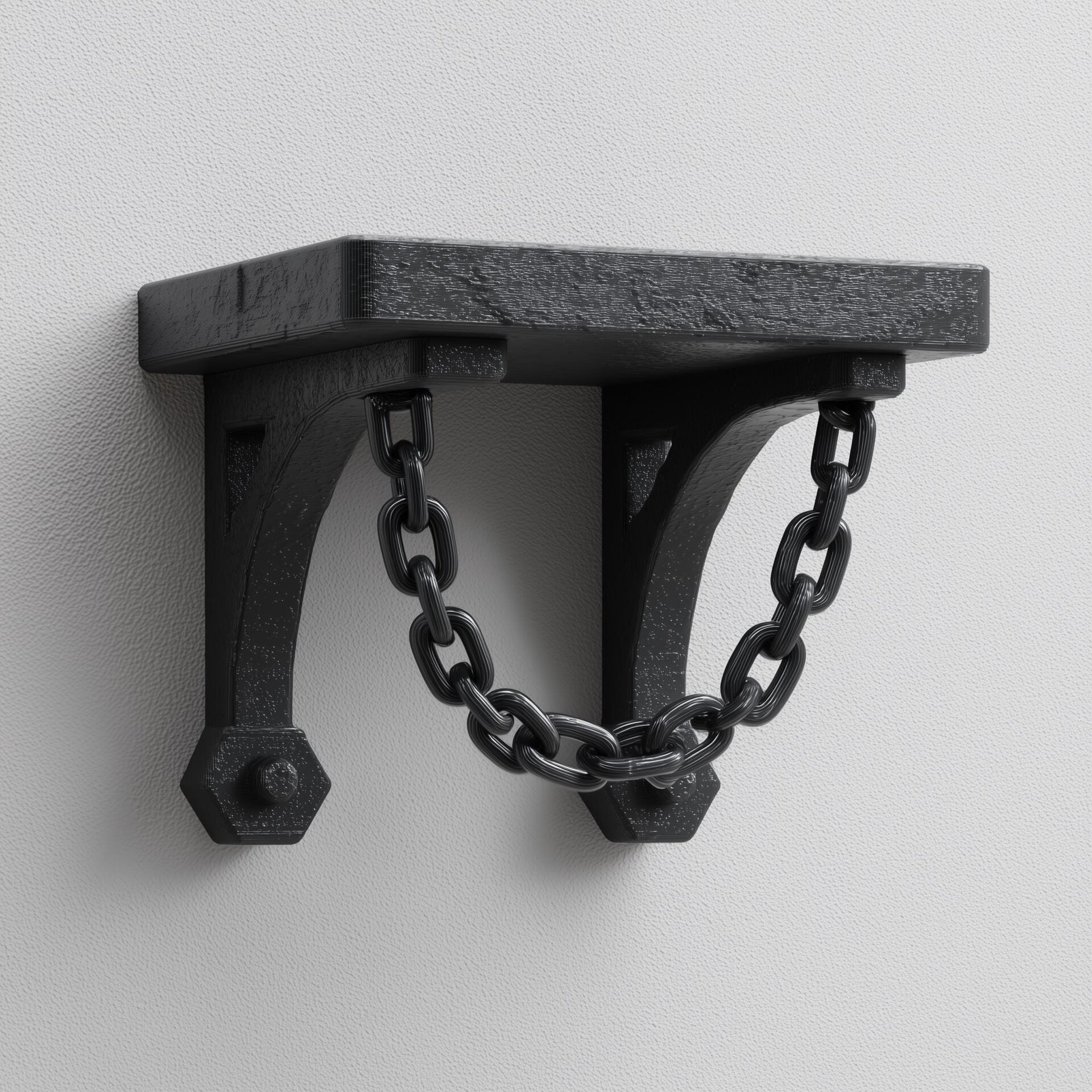 3D Printed Gothic Chain Support Shelf