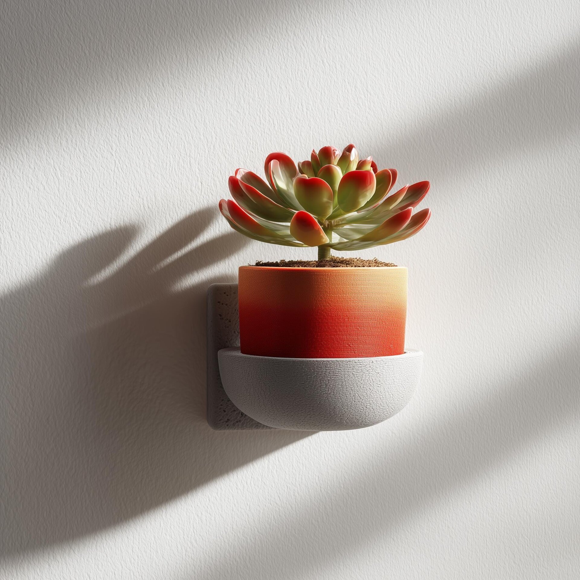 3D Printed Mug Planter Wall Shelf
