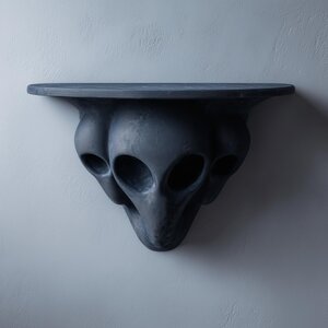 3D Printed Three-Figure Sci-Fi Wall Shelf