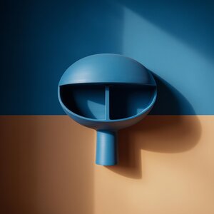 3D Printed Dome Niche Wall Shelf | Twin Display Compartments