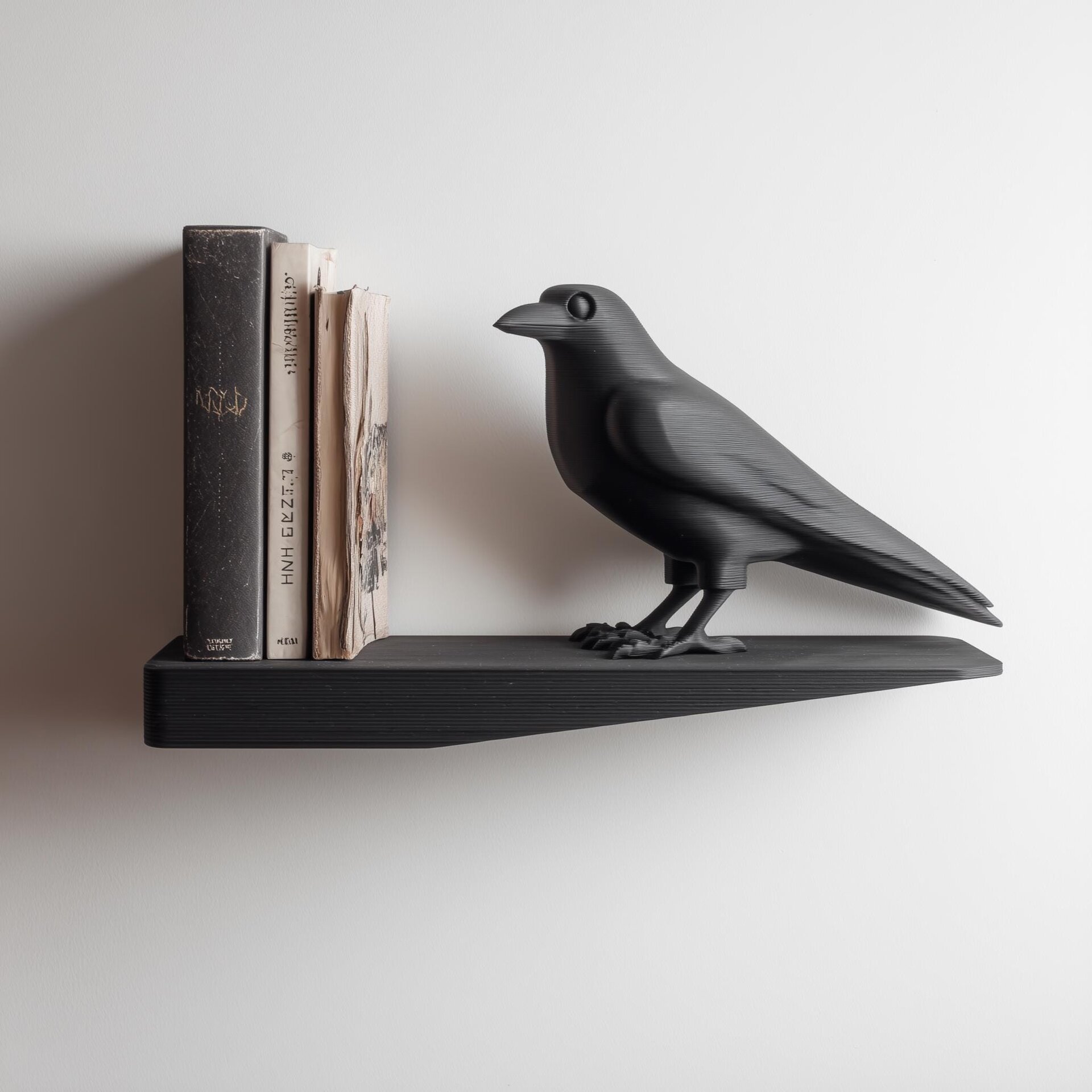 3D Printed Raven Wall Shelf
