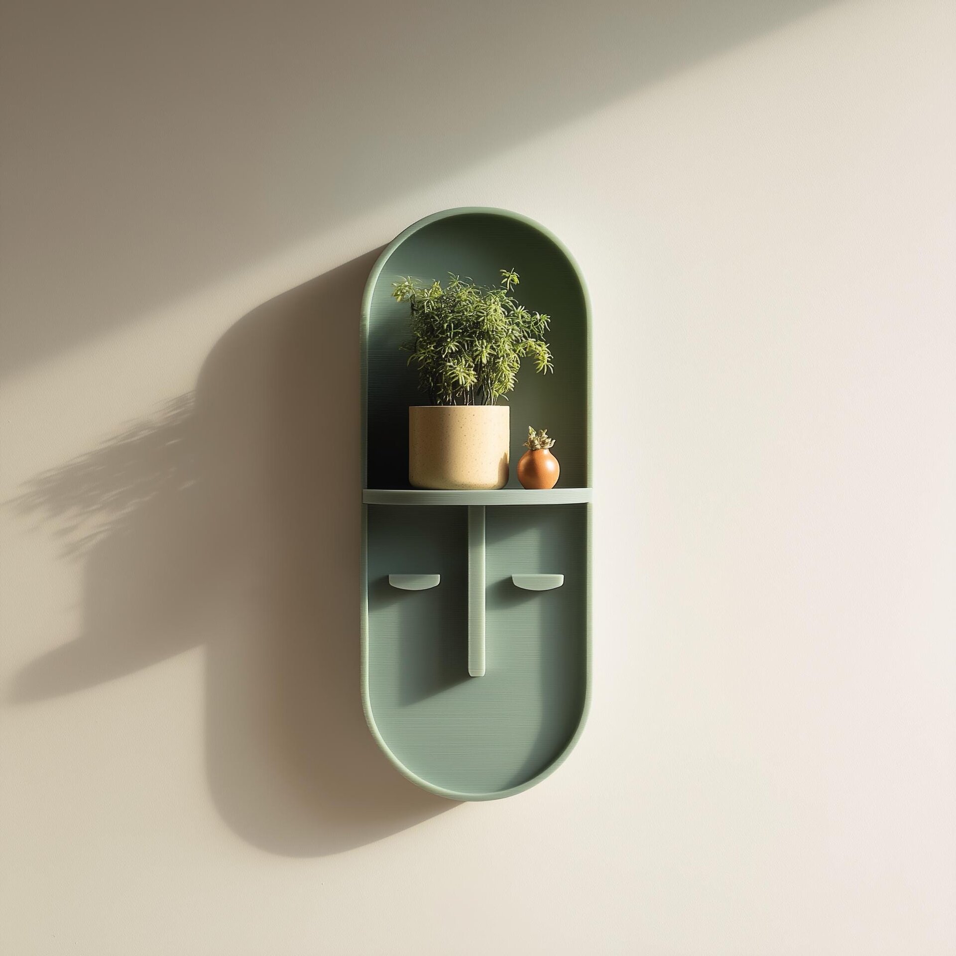 3D Printed Arched Niche Wall Shelf | Minimal Display Alcove