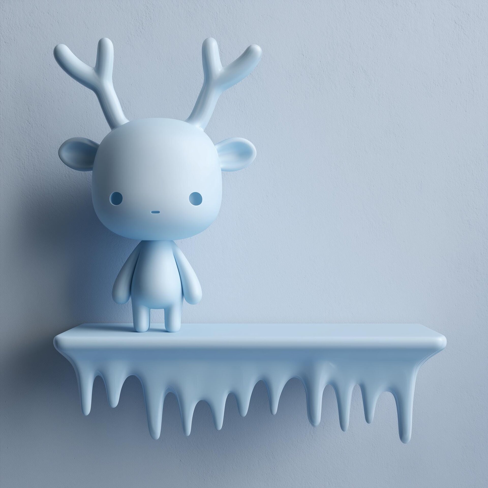 3D Printed Antler Buddy Wall Shelf