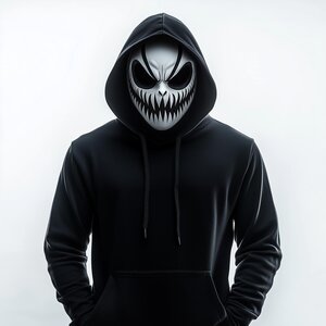 3D Printed Grinning Demon Cosplay Mask