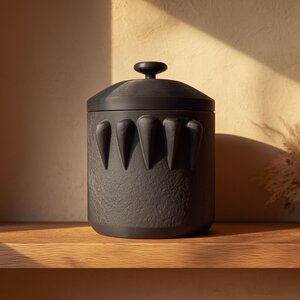 3D Printed Fang Guard Pet Memorial Urn | Dark Fantasy Keepsake