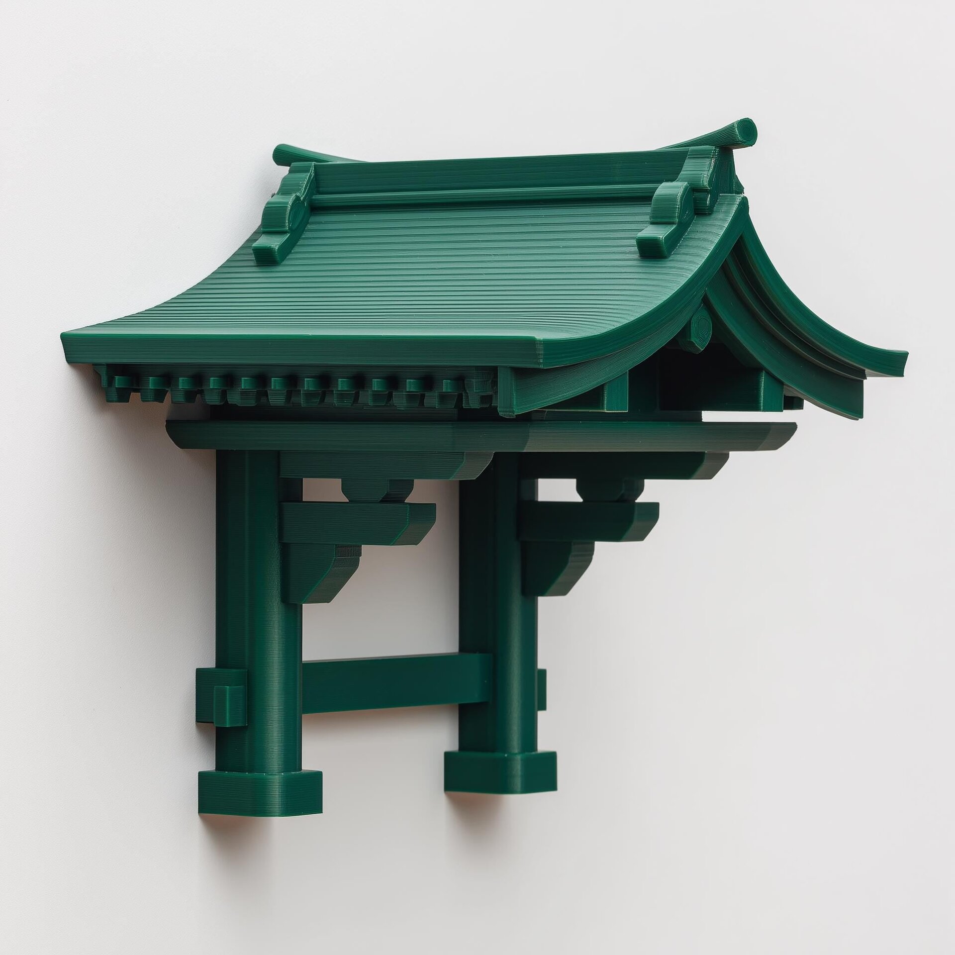 3D Printed Japanese Shrine Wall Shelf